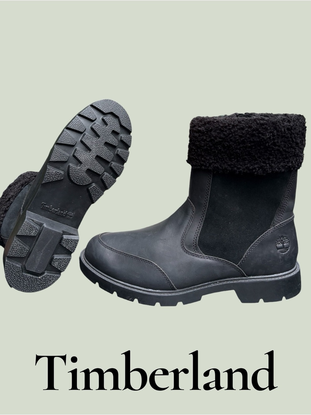 Timberland Linden Woods Waterproof Black Leather Boots Women’s Sz 11 NWOB